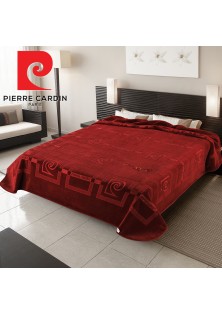 ΚΟΥΒΕΡΤΑ ΥΠΕΡΔΙΠΛΗ 220X240 PIERRE CARDIN NANCY 657 GRANATE(16)