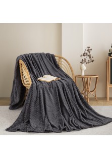 ΚΟΥΒΕΡΤΑ FLEECE ΥΠΕΡΔΙΠΛΟ 220X240 ADAM HOME (550) DARK GREY(70)