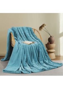 ΚΟΥΒΕΡΤΑ FLEECE/SHERPA 220X240 ADAM HOME (400) AQUA(25)