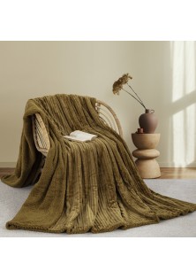 ΚΟΥΒΕΡΤΑ FLEECE/SHERPA 220X240 ADAM HOME (400) HONEY GOLD(75)