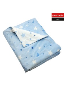 ΚΟΥΒΕΡΤΑ ΑΓΚΑΛΙΑΣ soft plus FLEECE 80X110 PIERRE CARDIN MOON BLUE