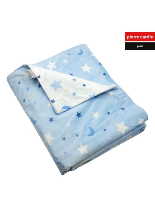 ΚΟΥΒΕΡΤΑ ΑΓΚΑΛΙΑΣ soft plus FLEECE 80X110 PIERRE CARDIN MOON BLUE