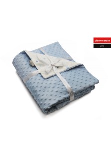 ΚΟΥΒΕΡΤΑ ΑΓΚΑΛΙΑΣ soft plus FLEECE 80X110 PIERRE CARDIN TOPPY BLUE