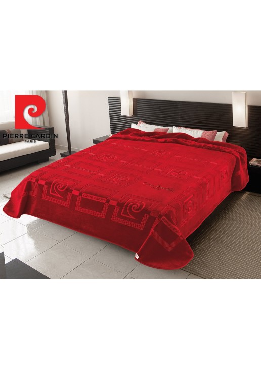 ΚΟΥΒΕΡΤΑ ΥΠΕΡΔΙΠΛΗ 220X240 PIERRE CARDIN NANCY 657 RED(34)