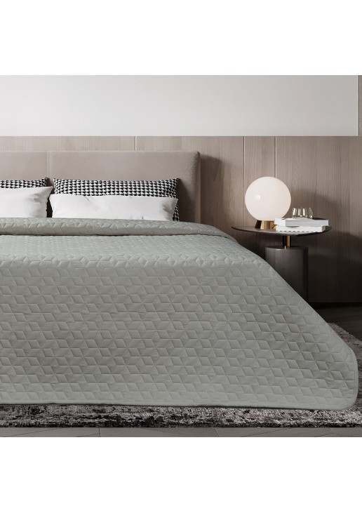 ΚΟΥΒΕΡΛΙ MICROFIBER PRE-WASHED ΥΠΕΡΔΙΠΛΟ 220X240 ADAM HOME VIVA GREY