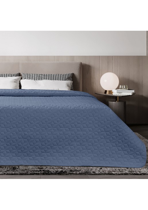 ΚΟΥΒΕΡΛΙ MICROFIBER PRE-WASHED ΜΟΝΟ 160X240 ADAM HOME VIVA BLUE