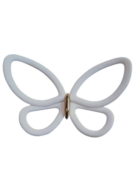 White Metal Butterflies 3D μεταλλικές ANGO