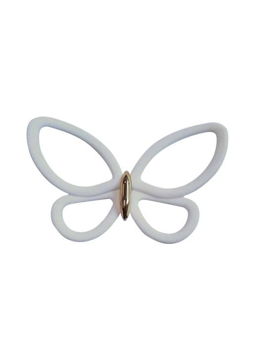 White Metal Butterflies 3D μεταλλικές ANGO