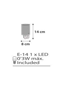 Clouds Gray φωτιστικό νύκτας πρίζας LED ANGO