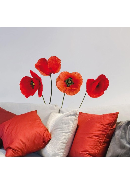 Poppies αυτοκόλλητα τοίχου βινυλίου ANGO