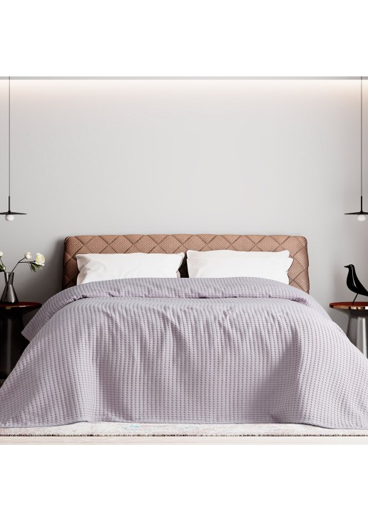 Πικέ υπέρδιπλη waffle Art 1990 Lilac 230x240 Λιλά Beauty Home