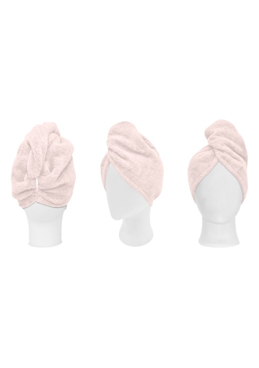 Πετσέτα μαλλιών Turban Art 3410 Ροζ Beauty Home