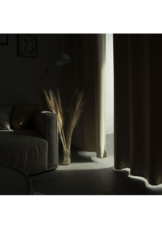 Κουρτίνα Blackout σκίασης με 8 κρίκους Art 8400 140x270 Μπεζ Beauty Home