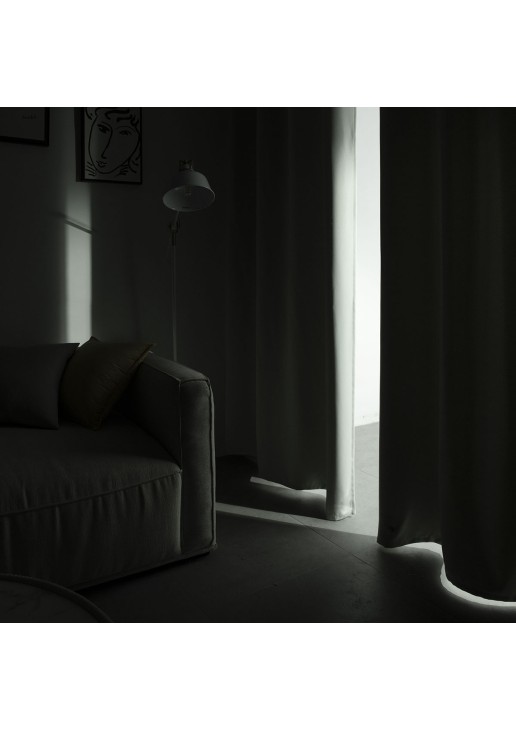 Κουρτίνα Blackout σκίασης με 8 κρίκους Art 8400 140x270 Γκρι Beauty Home