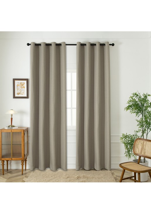 Ύφασμα κουρτίνας Blackout jacquard σκίασης Glare Art 8444 Φ280 Άμμου Beauty Home