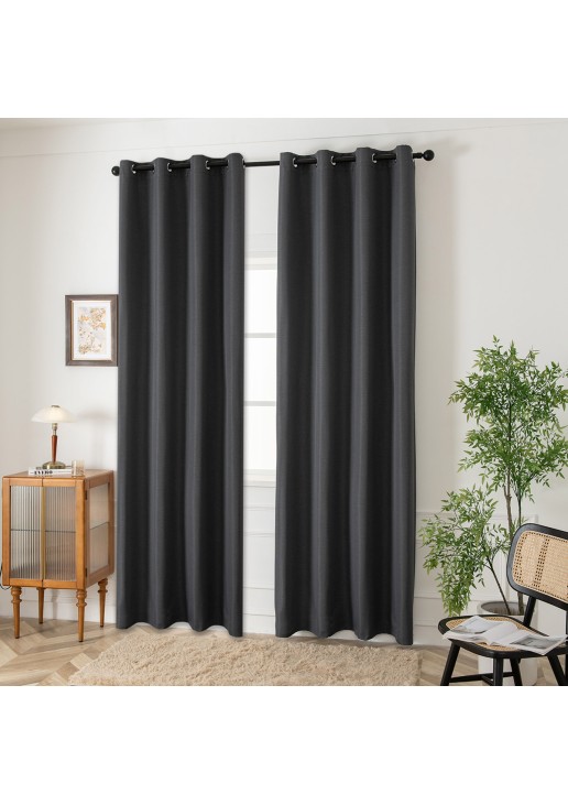 Ύφασμα κουρτίνας Blackout jacquard σκίασης Glare Art 8444 Φ280 Ανθαρκί Beauty Home