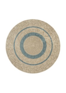 Ροτόντα 90x90 Jute Art 9131 Μπεζ,Μπλε Beauty Home