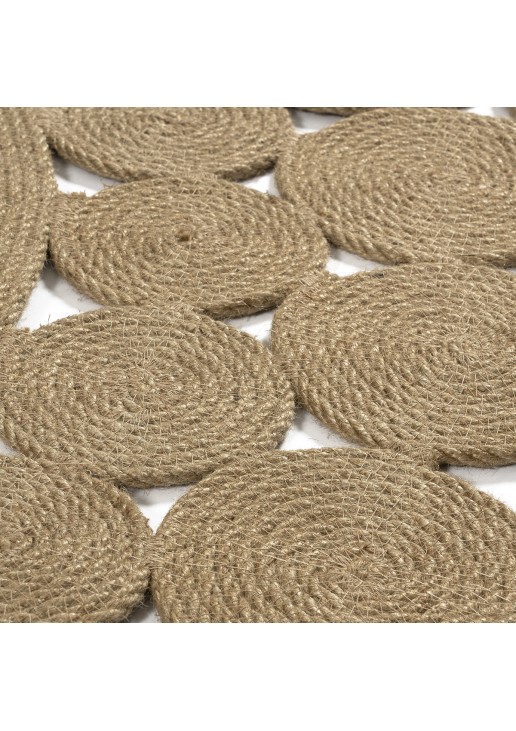 Ροτόντα από Γιούτα 150x150 Natural Jute Art 9135 Μπέζ Beauty Home