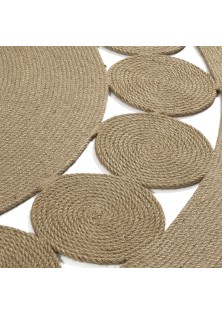 Ροτόντα από Γιούτα 150x150 Natural Jute Art 9136 Μπέζ Beauty Home