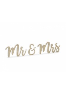 ΞΥΛΙΝΟ ΔΙΑΚΟΣΜΗΤΙΚΟ ΧΡΥΣΟ MR & MRS Beauty Home