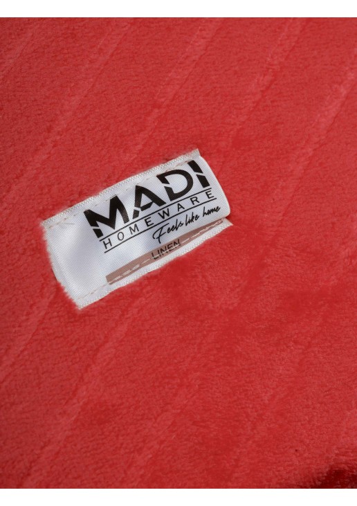 Σεντόνι Flannel CREASES RED Flannel μονό με λάστιχο: 100 x 200 + 30 εκ. MADI