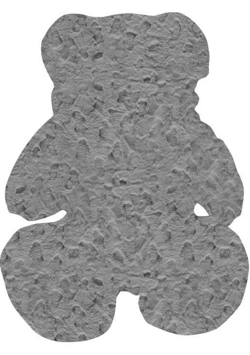 Παιδικό Χαλί GLACIAL GREY TEDDY BEAR 90 x 110 εκ. MADI