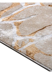 Χαλί MARBLE BEIGE GOLD Στρόγγυλο χαλί 165 εκ. MADI