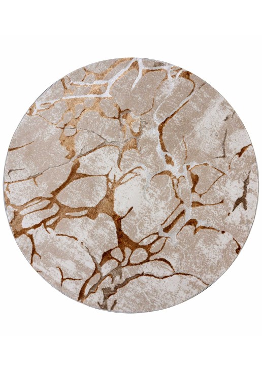 Χαλί MARBLE BEIGE GOLD Στρόγγυλο χαλί 165 εκ. MADI