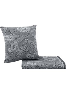 Διακοσμητικό Μαξιλάρι PAISLEY GREY Διακοσμητική μαξιλαροθήκη: 45 x 45 εκ. MADI