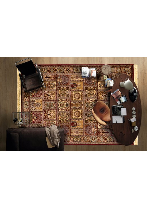 ΧΑΛΙ PERSIA 6283 BURGUNDY ΜΕ ΚΡΟΣΣΙ - 160X230 NewPlan