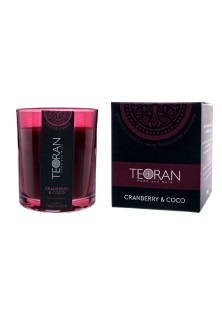 Αρωματικο κερί Cranberry Coco στρόγγυλο 130γρ - Κυκλικό 130gr TEORAN